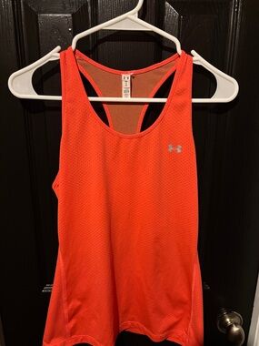 Under Armour Women's Coral Orange Racerback Performance Tank